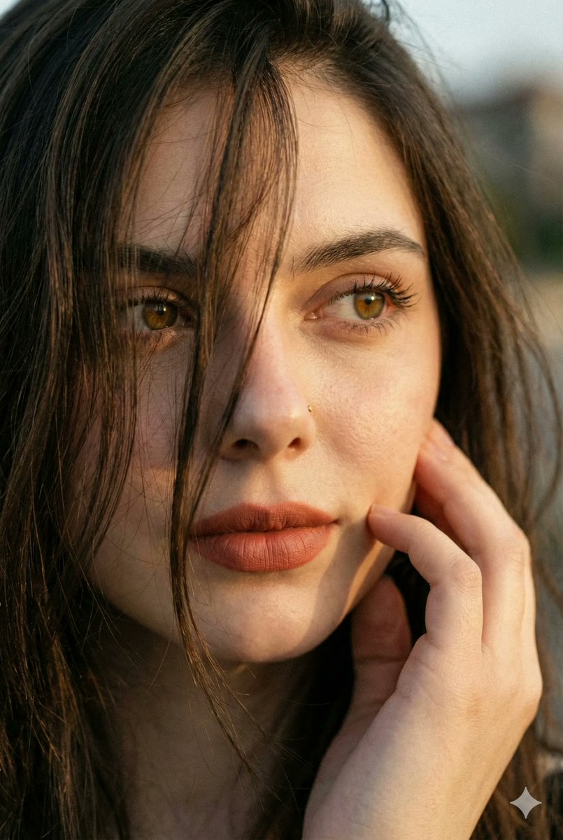 Hyper-realistic Extreme Close-up Portrait of a Young Woman, Intimate — Nano Banana Pro image prompt example