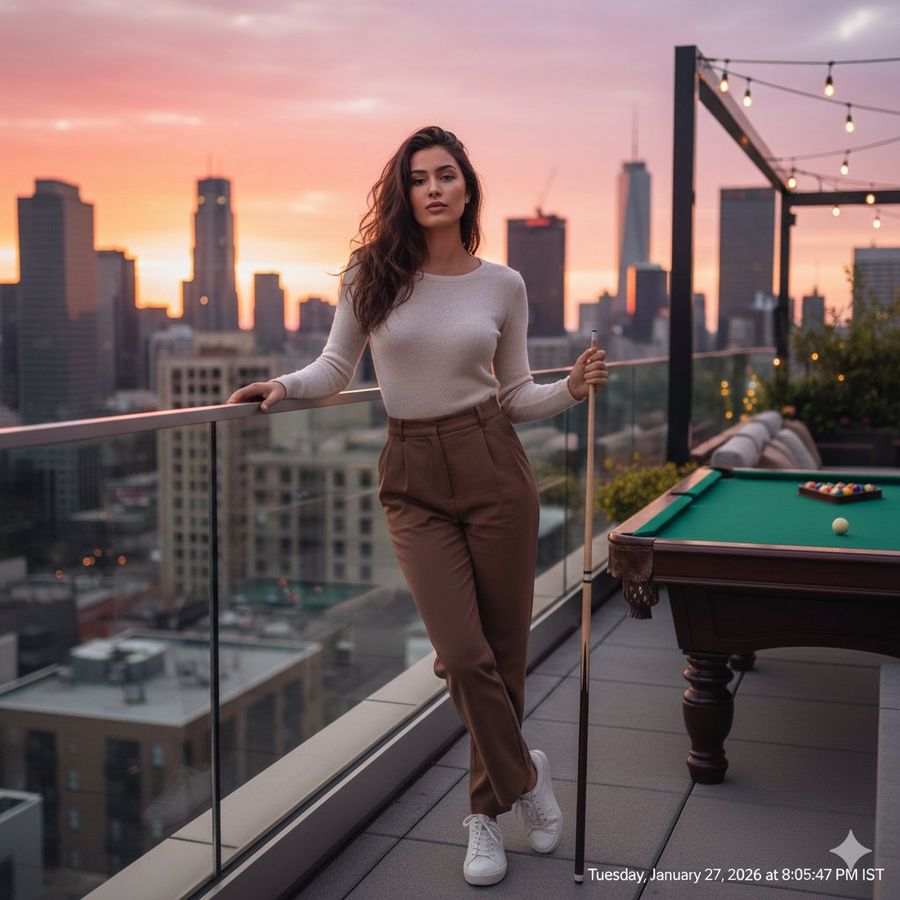 Fully Covering Fitted Long-sleeve Top — Nano Banana Pro image prompt example