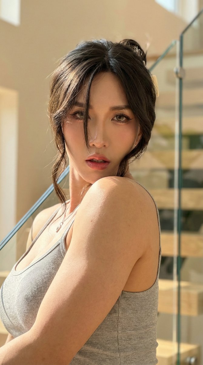 High-end Lifestyle Portrait, Intimate Close-up of a Young Woman — Nano Banana Pro image prompt example