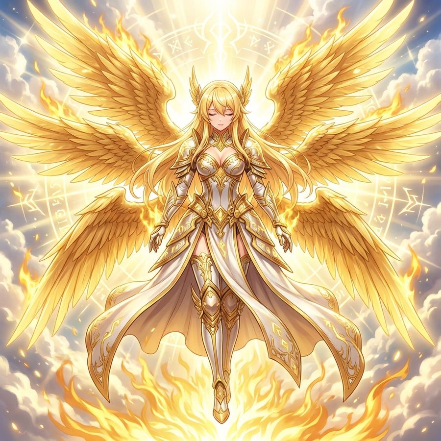 Behold the Radiance of the Six Wings — generated with Nano Banana Pro