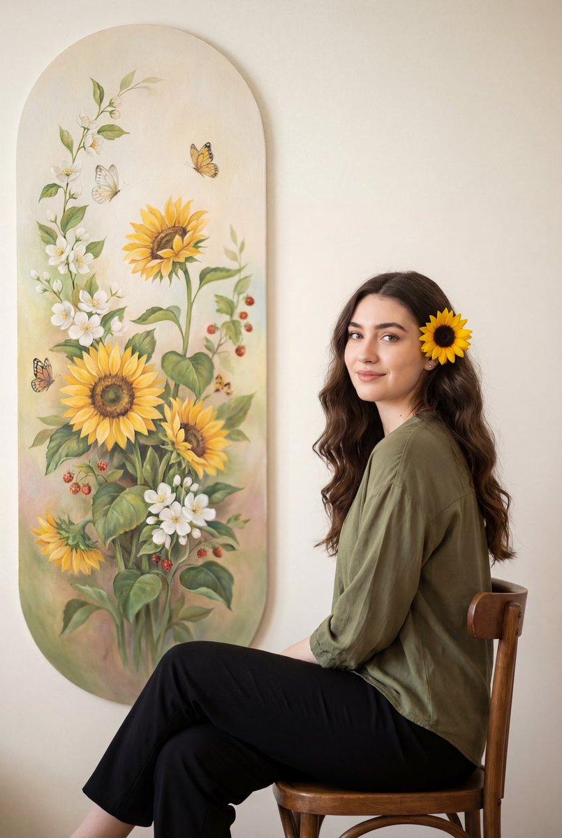 Casual, Natural, Coordinated with Floral Theme — Nano Banana Pro image prompt example