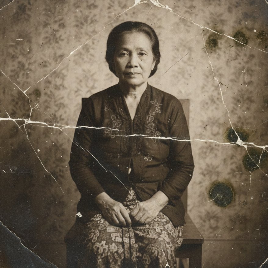 Restore This Old Photo Into Professional Portrait of DLSR - Quality — generated with Nano Banana Pro
