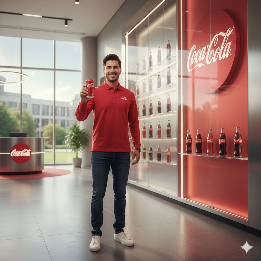 Realistic, High-resolution Product Shot of a Classic Red Coca-Cola — Nano Banana Pro image prompt example