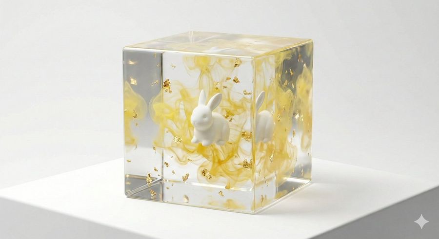 Stunning Epoxy Resin Art Cubes with This Gemini Prompt — Nano Banana Pro image prompt example