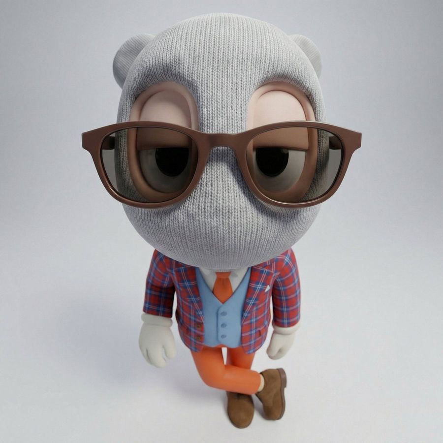 High Impact Fisheye Product Photo of the Character, Shown Full-body — Nano Banana Pro image prompt example