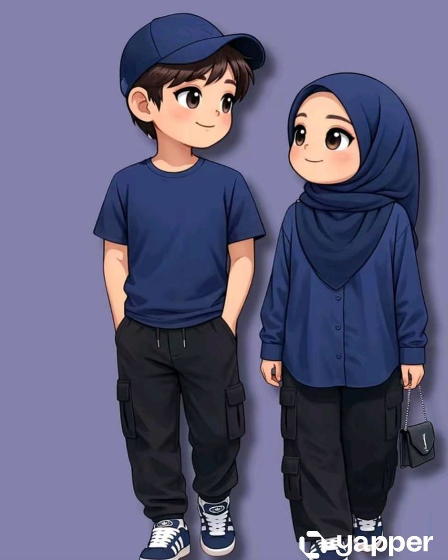 Anime Couple Vector Illustration — Nano Banana Pro image prompt example