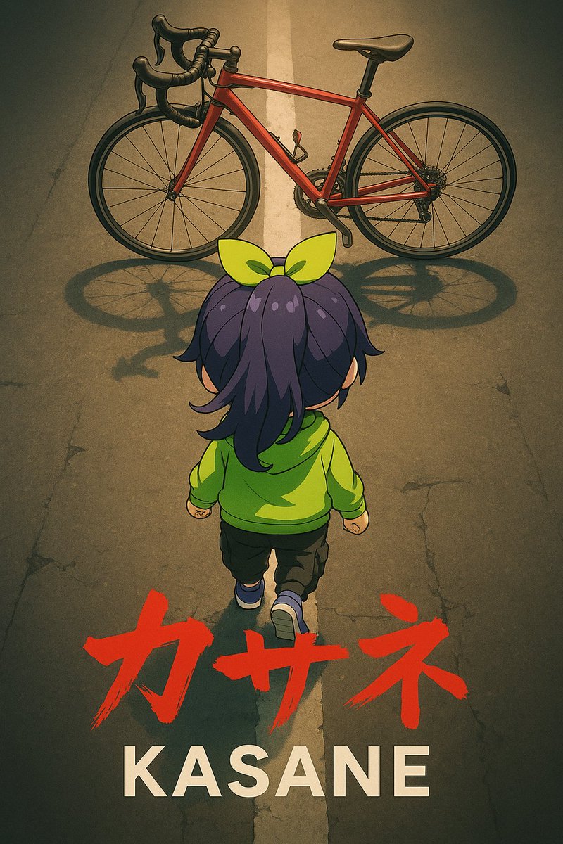 Anime Movie Poster Prompt Chibi Character And Road Bike — Nano Banana Pro image prompt example