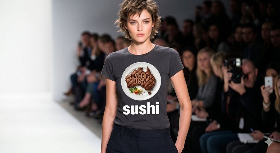 Australian Beef Tshirt Fashion — Nano Banana Pro image prompt example