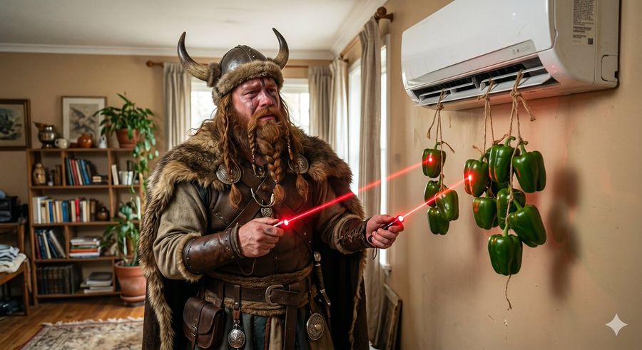 Bell Peppers Vs Viking — Nano Banana Pro image prompt example