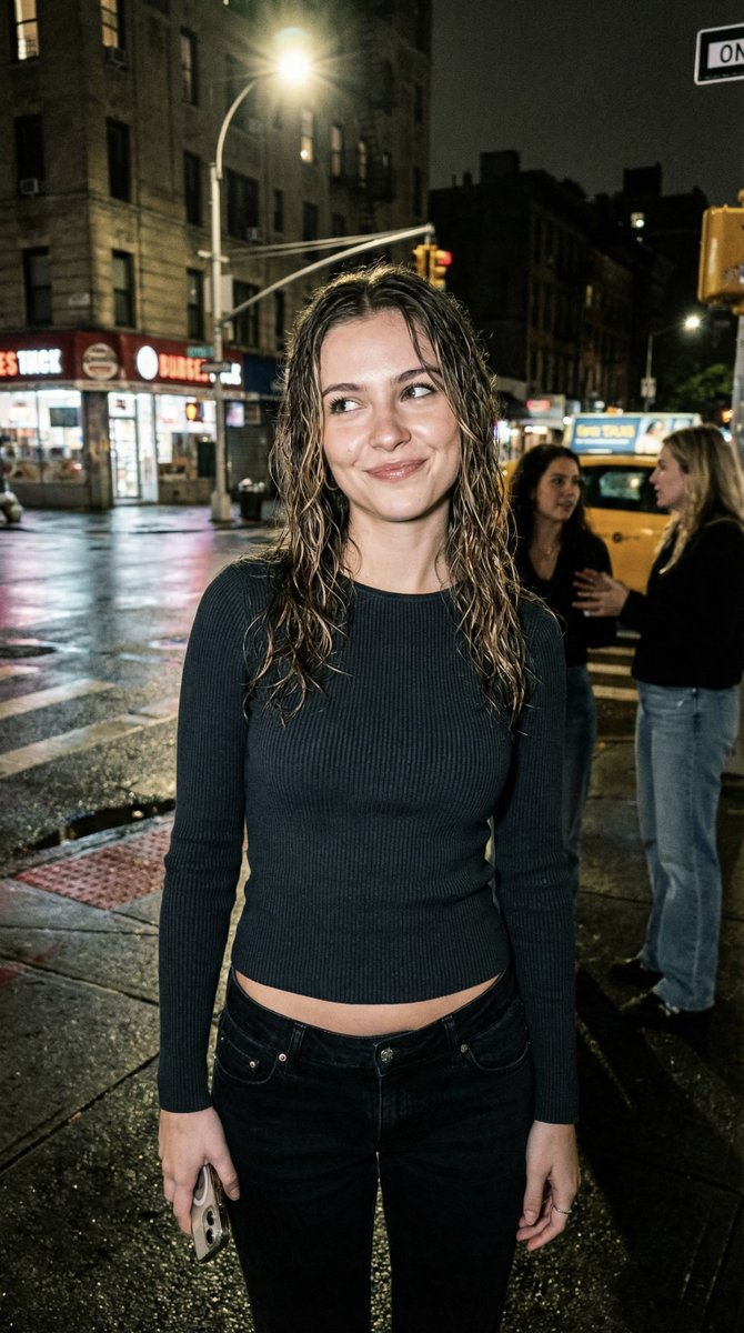 Candid Night Street Photo Prompt — Nano Banana Pro image prompt example
