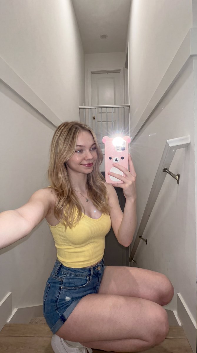Candid Stairwell Flash Selfie — Nano Banana Pro image prompt example