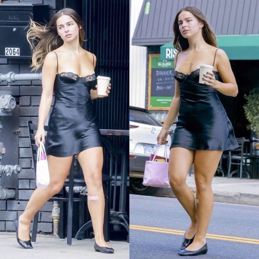 Candid Street Fashion Shot With Bandage Detail — Nano Banana Pro image prompt example