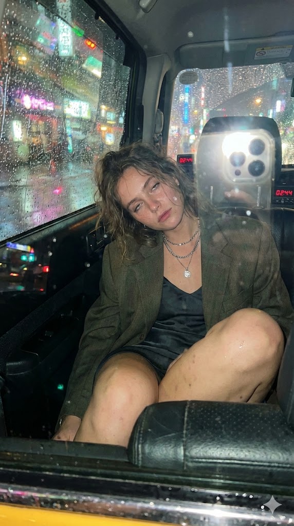 Candid Taxi Ride Dump Photography — Nano Banana Pro image prompt example