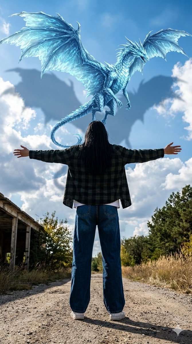 Celestial Dragon Sky Fantasy — Nano Banana Pro image prompt example