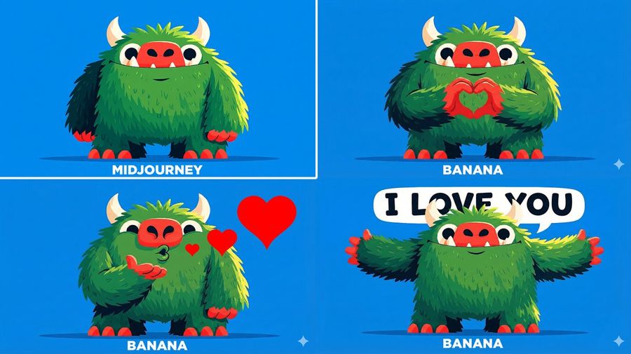 Changing Troll Character To Make Heart Shape — Nano Banana Pro image prompt example