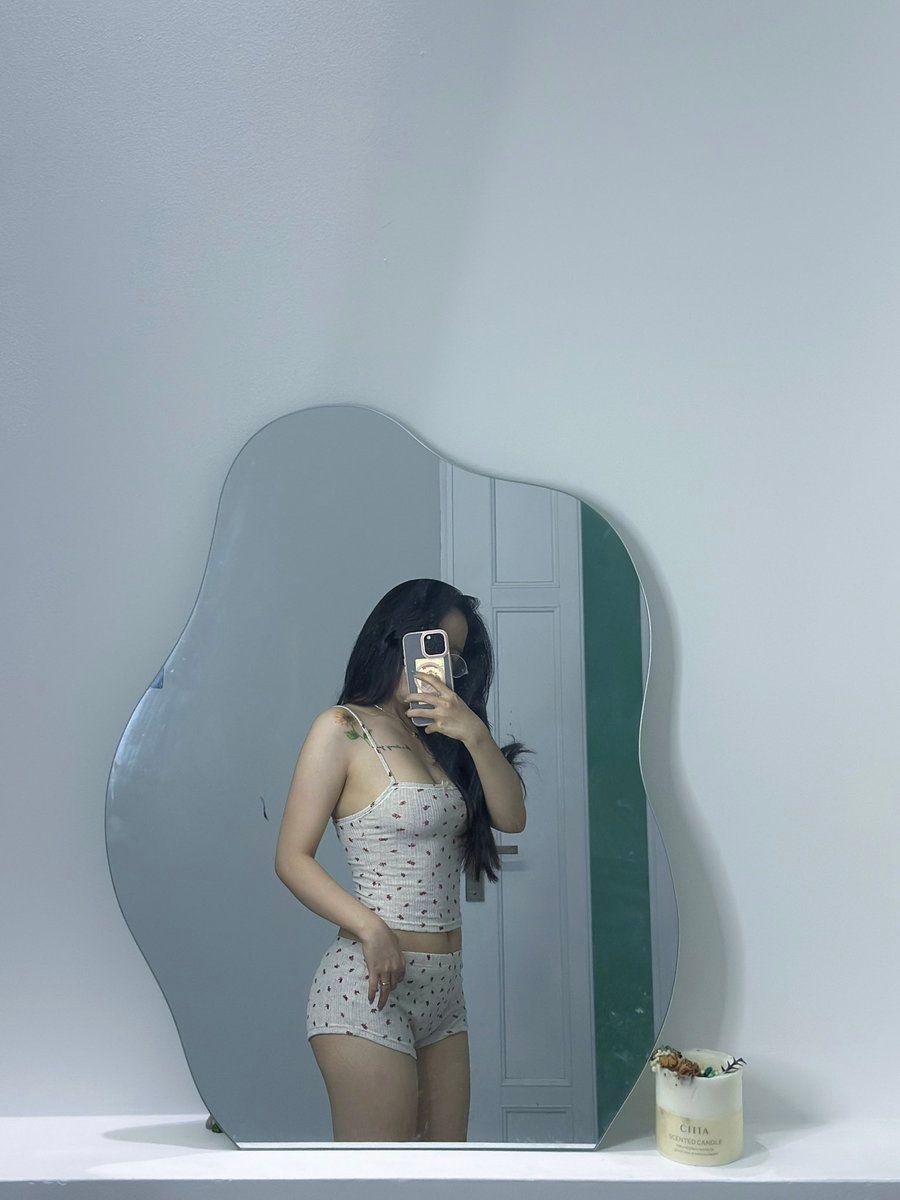 Cherry Print Camisole Mirror Selfie Prompt — Nano Banana Pro image prompt example