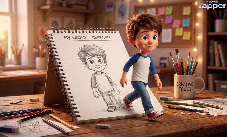 Cinematic 3d Illustration Of Imagination Coming To Life — Nano Banana Pro image prompt example