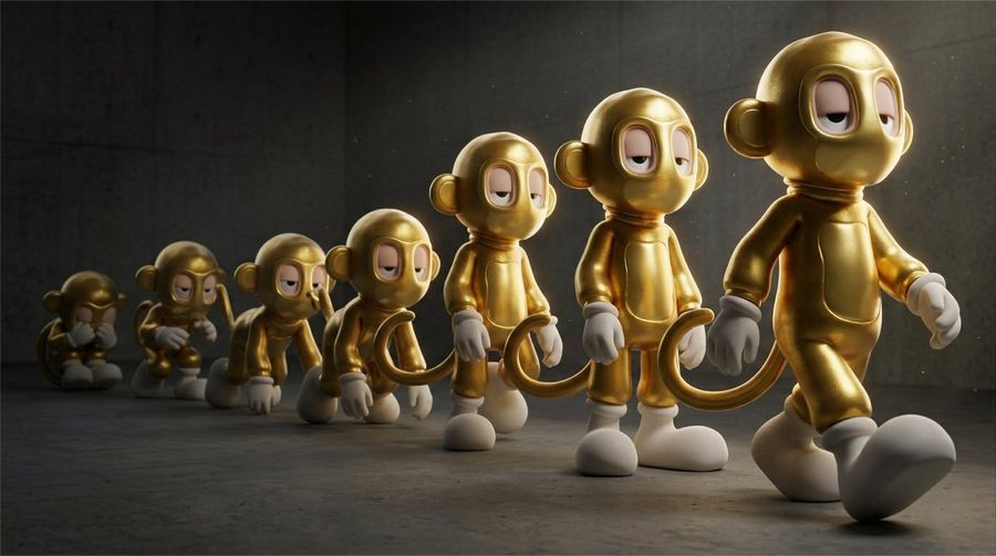 Cinematic 3d Toy Character Evolution Sequence — Nano Banana Pro image prompt example