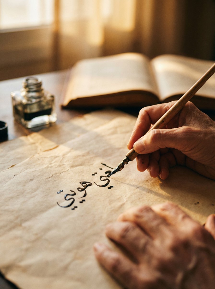 Cinematic Arabic Calligraphy Image Generation Prompt — Nano Banana Pro image prompt example