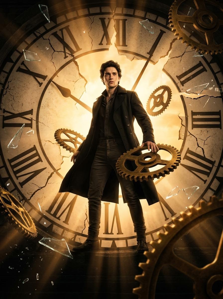 Cinematic Broken Clock Scene Portrait For Nano Banana 2 — Nano Banana Pro image prompt example