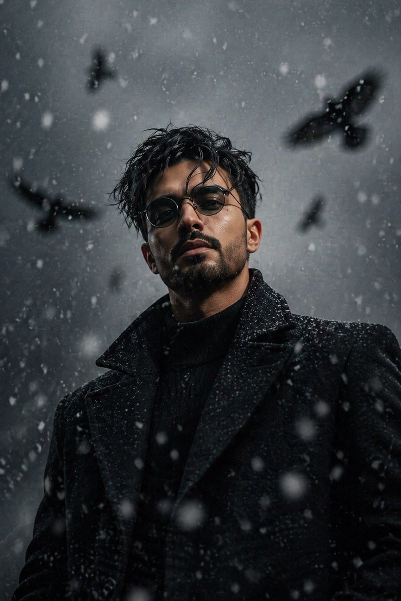 Cinematic Gothic Winter Portrait — Nano Banana Pro image prompt example