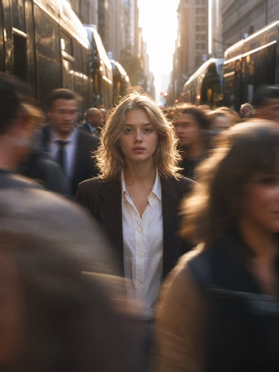 Cinematic Isolation Street Photography — Nano Banana Pro image prompt example