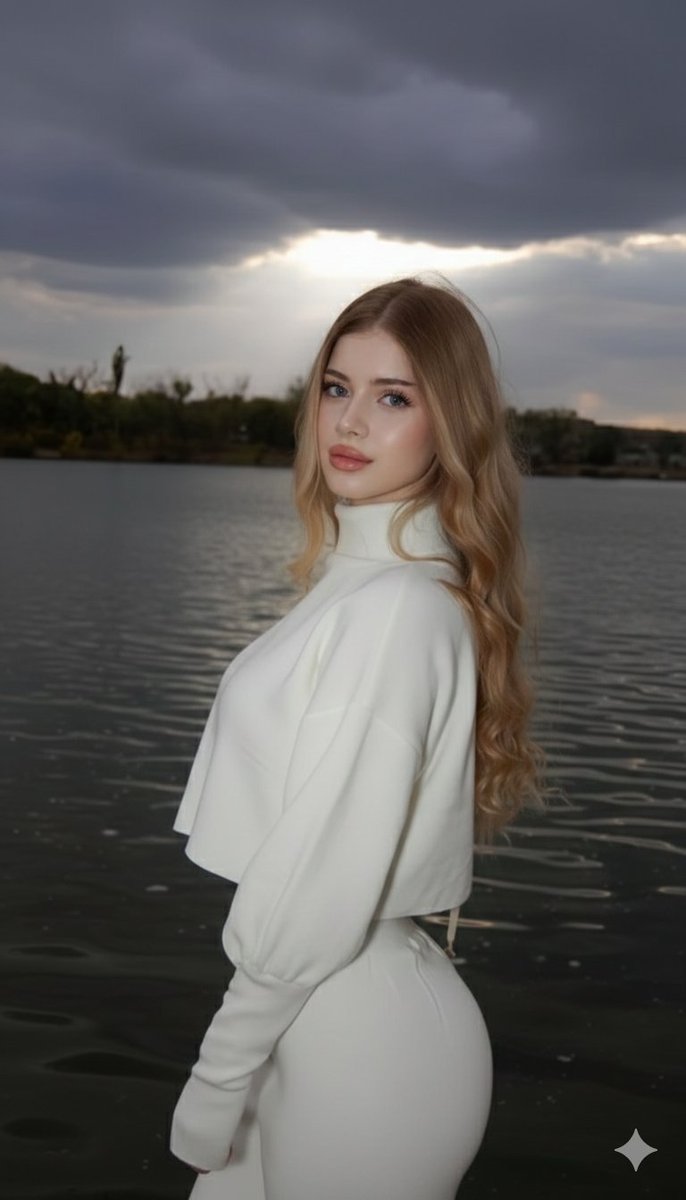 Cinematic Lakeside Fashion Portrait Prompt Golden Hour — Nano Banana Pro image prompt example