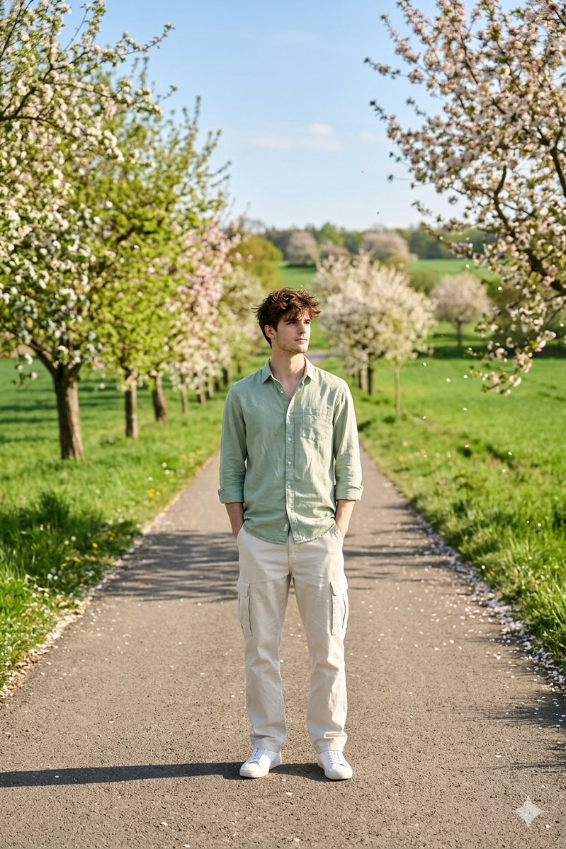 Cinematic Photograph Of Man On Countryside Road — Nano Banana Pro image prompt example