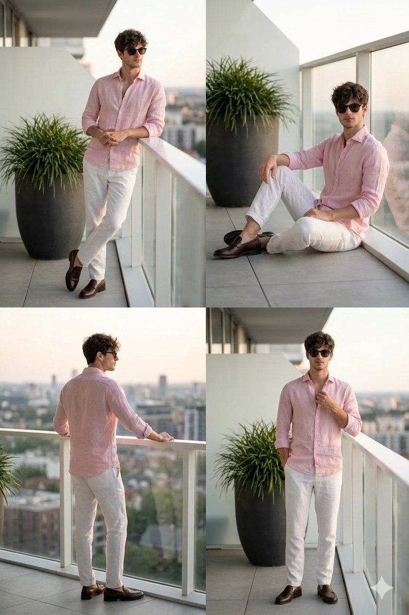 Cinematic Portrait Of A Man On A Luxury Balcony — Nano Banana Pro image prompt example