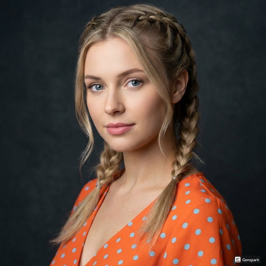Cinematic Portrait Of Woman With Braids — Nano Banana Pro image prompt example