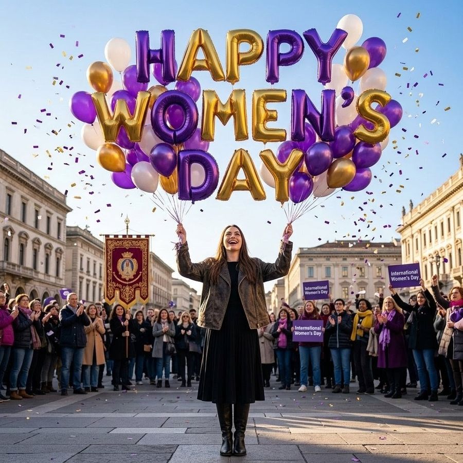 Cinematic Scene For Happy Womens Day — Nano Banana Pro image prompt example