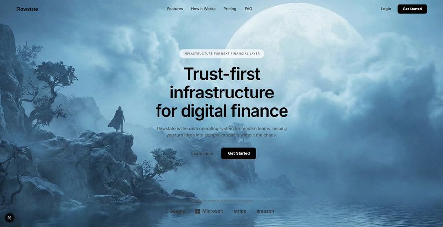 Cinematic Sci Fi Landscape And Fintech Ui Design Prompts — Nano Banana Pro image prompt example
