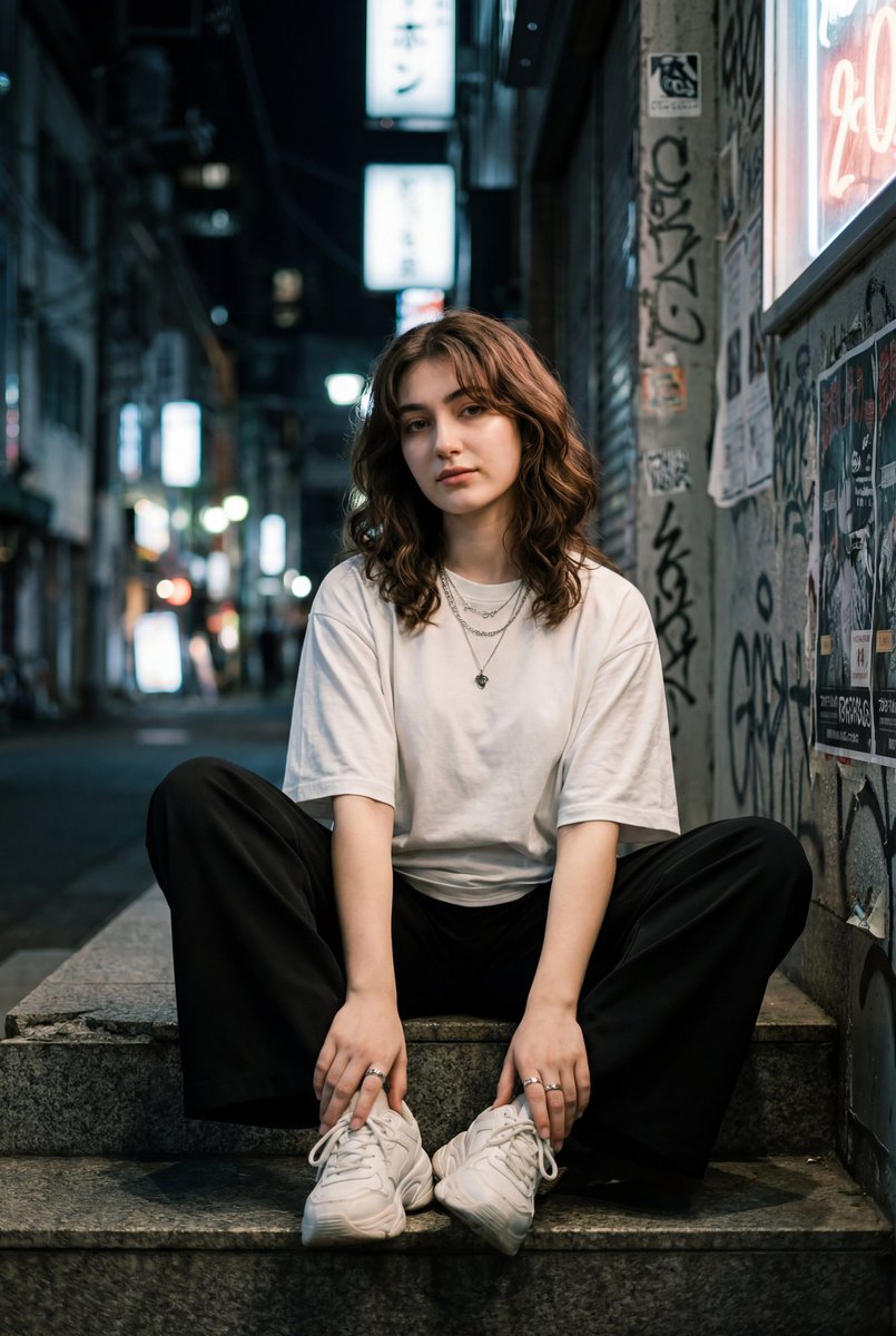 Cinematic Street Style Portrait Prompt — Nano Banana Pro image prompt example