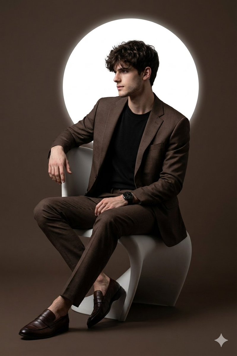 Cinematic Studio Portrait With Reference Photo Consistency — Nano Banana Pro image prompt example