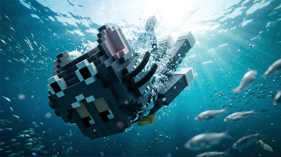 Cinematic Underwater Dive Scene — Nano Banana Pro image prompt example