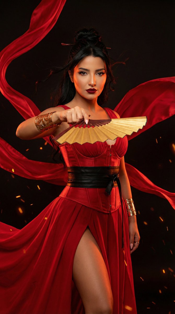 Cinematic Warrior Goddess Editorial Upgrade — Nano Banana Pro image prompt example