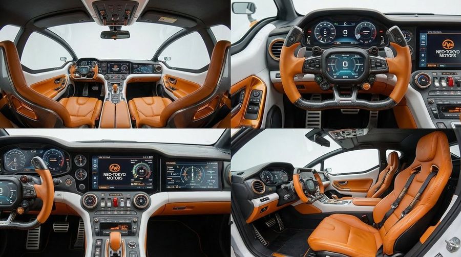 Cockpit Interior Grid View — Nano Banana Pro image prompt example