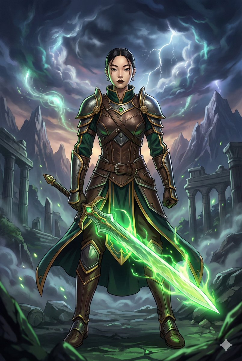 Combining Image Generation Prompts For A Fantasy Card Style — Nano Banana Pro image prompt example