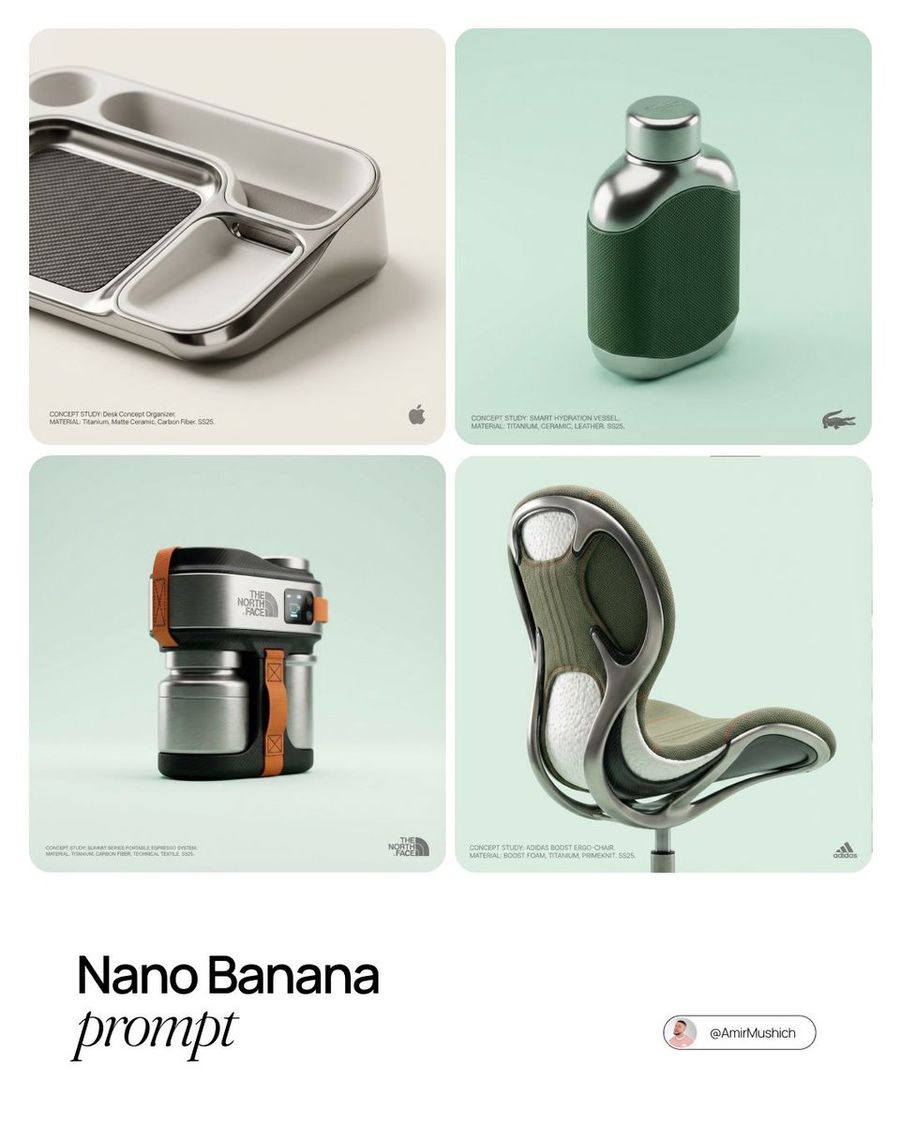 Conceptual High End Product Design Prompt — Nano Banana Pro image prompt example