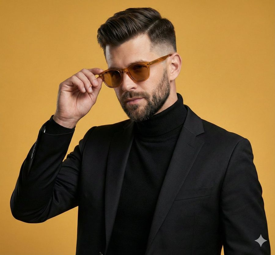 Confident Man Studio Portrait — Nano Banana Pro image prompt example