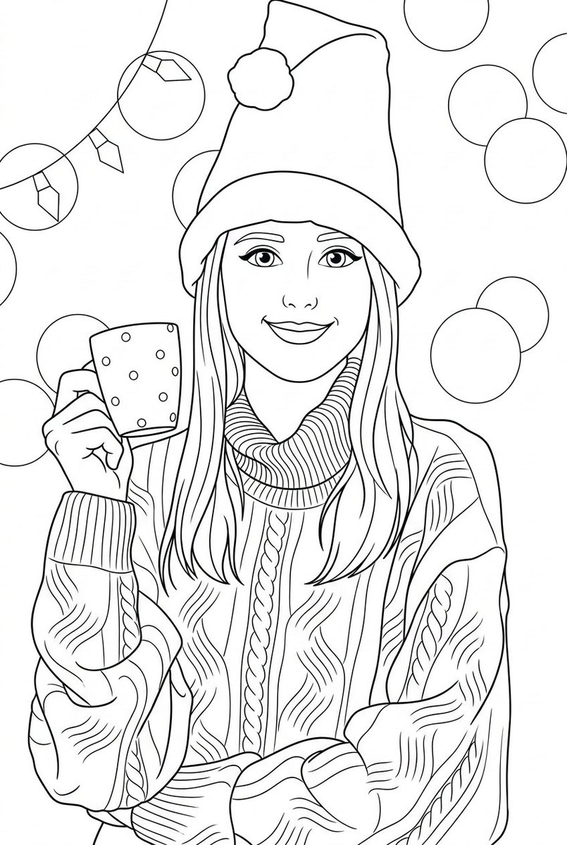 Convert Photo To Black And White Coloring Page — Nano Banana Pro image prompt example