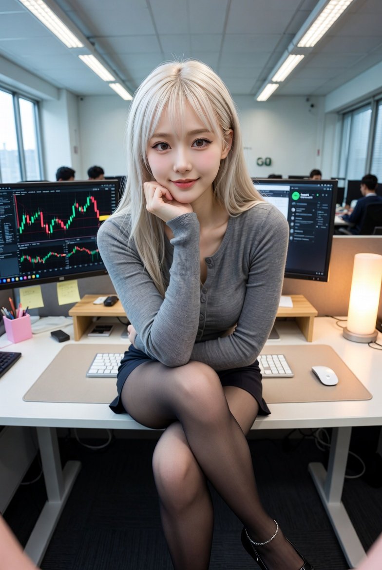 Corporate Office Trading Floor Selfie Prompt — Nano Banana Pro image prompt example