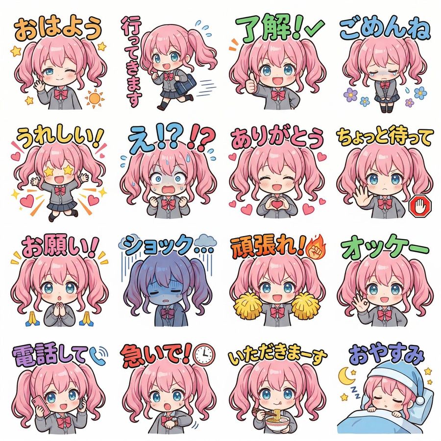 Creating Line Stickers With Nano Banana 2 — Nano Banana Pro image prompt example