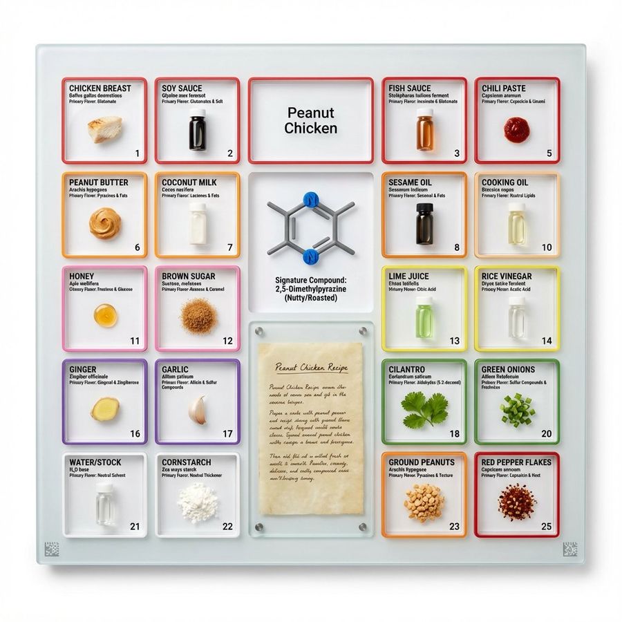 Culinary Periodic Table Display Board Generator — Nano Banana Pro image prompt example