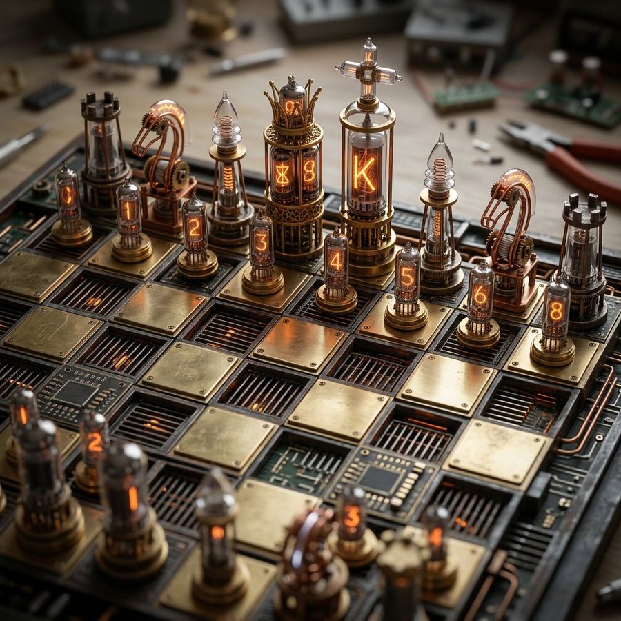Custom Architectural Chessboard Diorama Prompt Template — Nano Banana Pro image prompt example