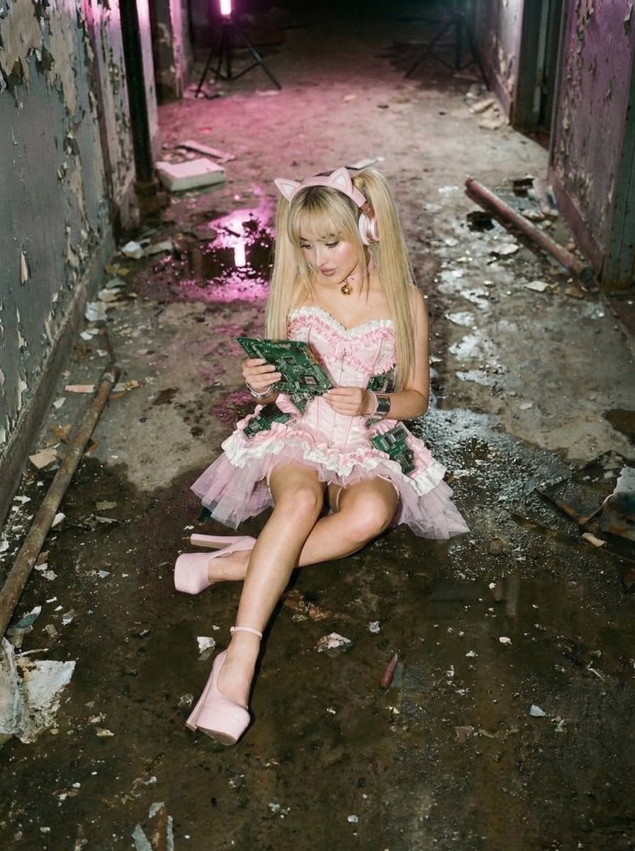 Cyberpunk Magical Girl Sabrina Carpenter Prompt For Nano Banana Pro — Nano Banana Pro image prompt example