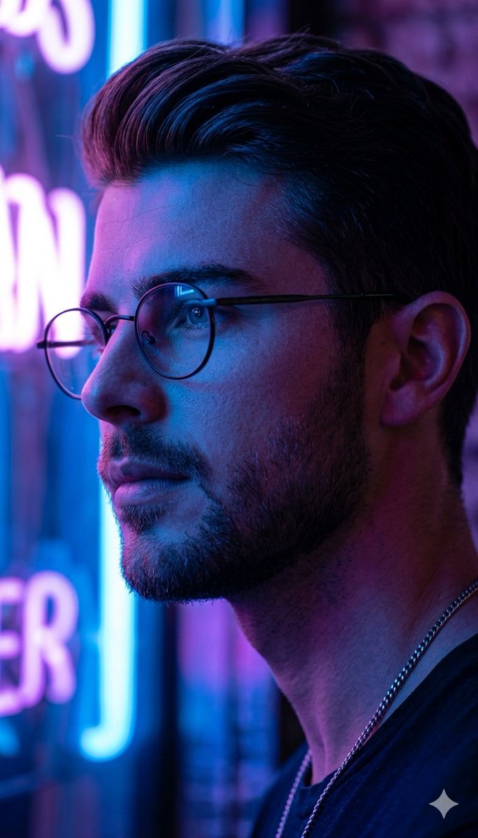 Cyberpunk Portrait With Neon Lighting — Nano Banana Pro image prompt example