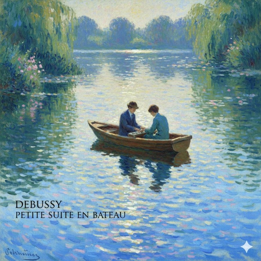 Debussys En Bateau In Monet Style Prompt — Nano Banana Pro image prompt example