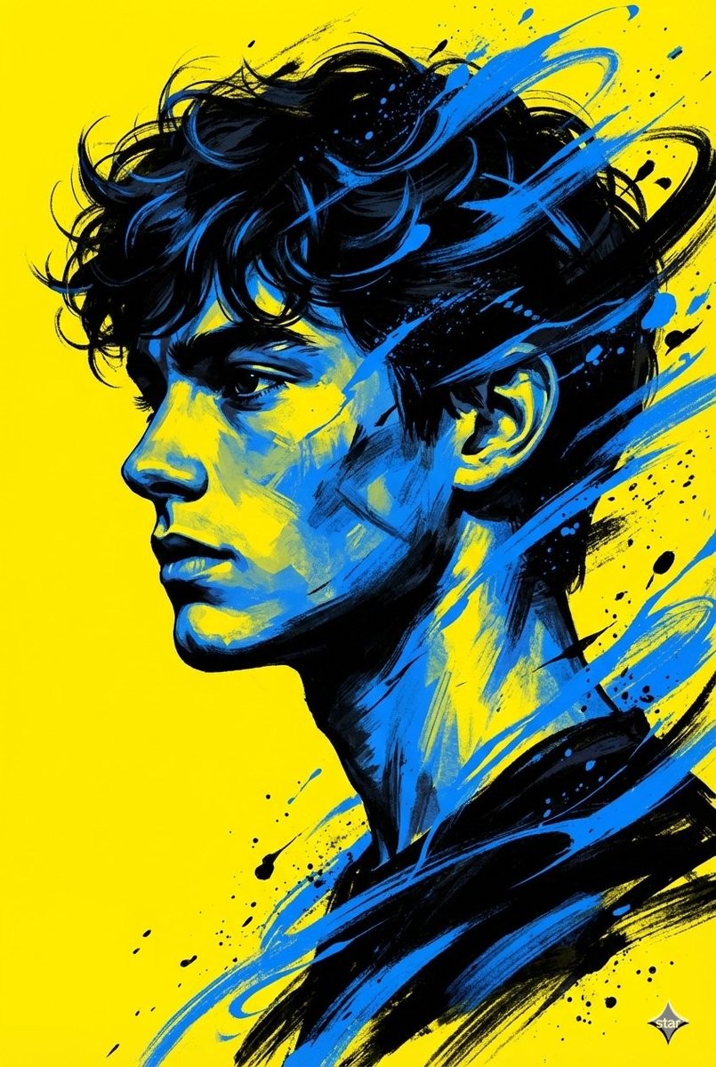 Digital Painterly Portrait With Street Art Feel — Nano Banana Pro image prompt example