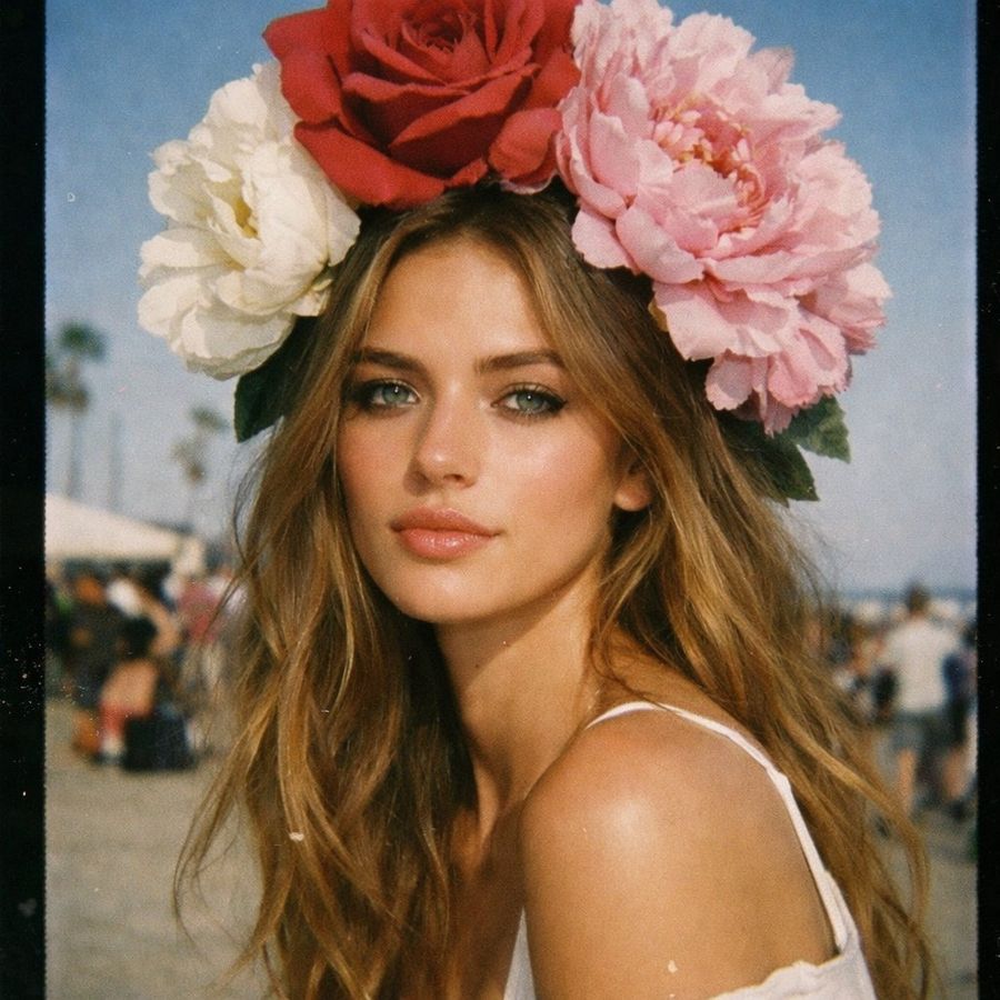 Disposable Photography Style Fashion Model Portrait — Nano Banana Pro image prompt example